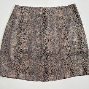Snake Print Skirt